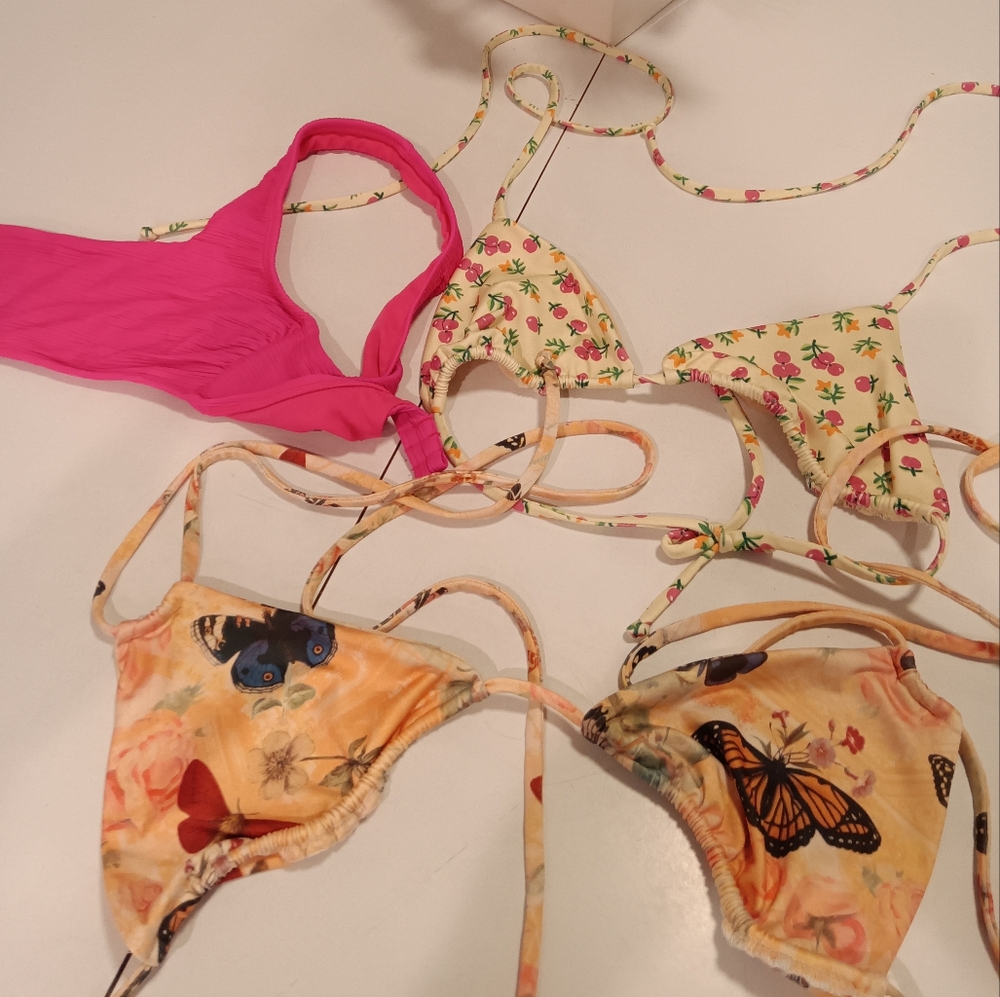 Sundial bathing suits tops ,Salt and Cove bright pink top